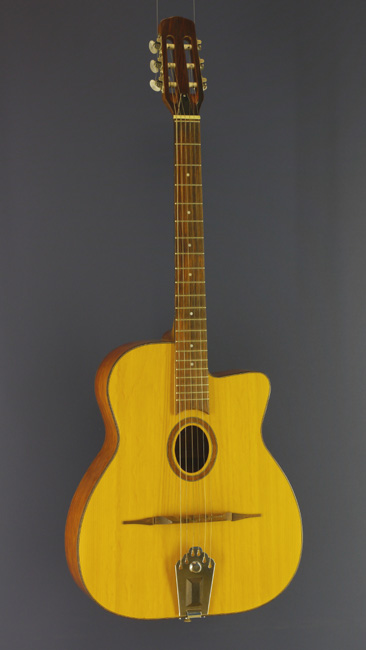 Kirkland Jazzgitarre Django-Modell, Cutaway, Fichte, Mahagoni, ovales Schalloch