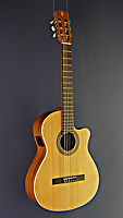 Alhambra natural finished electro acoustic classical guitar, cedar, mahogany, cutaway, pickup