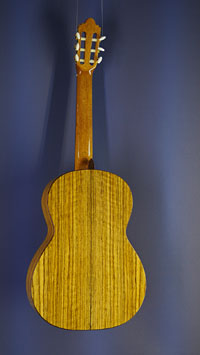 Juan Aguilera, Modell Estudio 3, klassische Gitarre Zeder, Mongoy, Rückseite