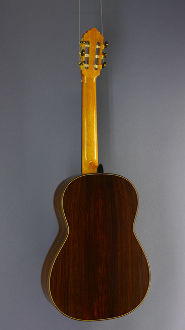 Agron Llanaj, Albert & Müller Meistergitarre, Doubletop, Zeder, Palisander, 2013, Rückseite