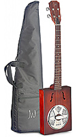 CASK Puncheon, Cigar Box Guitar with resonator, back